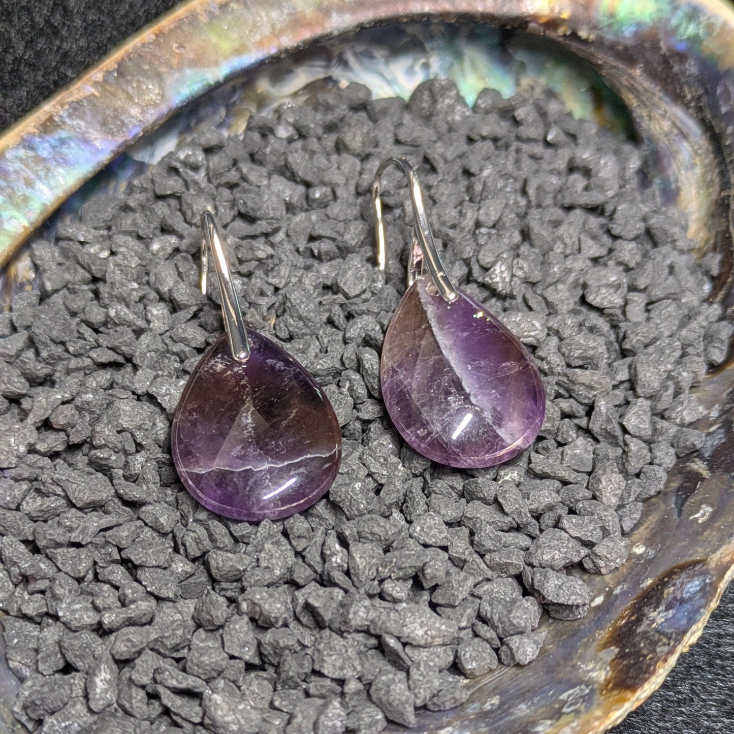 Amethyst Teardrop Earrings