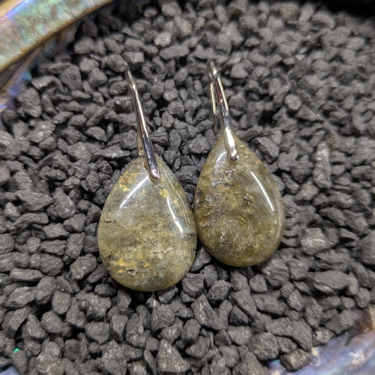 Labradorite Teardrop Earrings