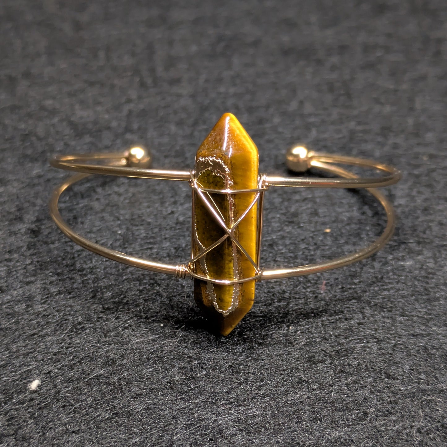 Tiger's Eye Natural Crystal Bracelet - Adjustable
