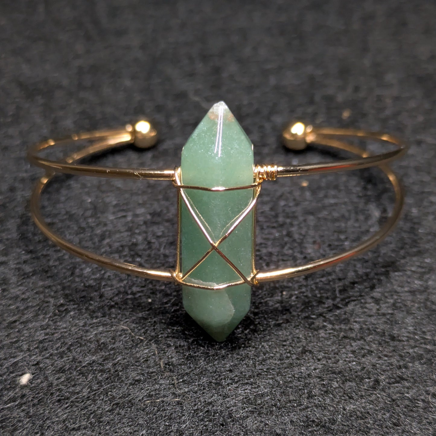 Aventurine Quartz Natural Crystal Bracelet - Adjustable
