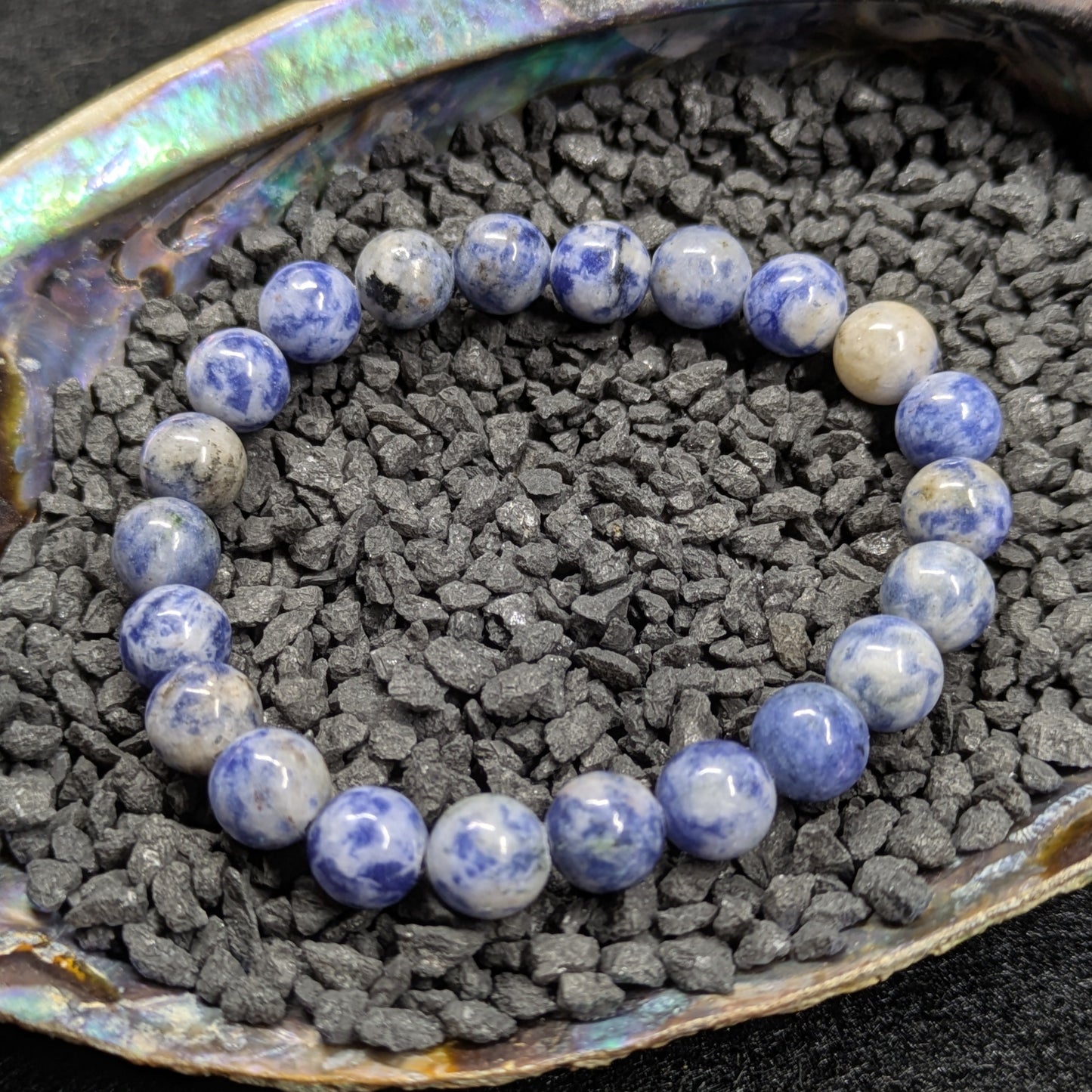 8mm Beaded Sodalite Bracelet