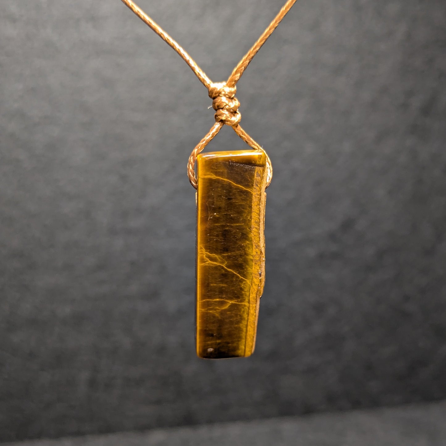 Tiger's Eye Adjustable Crystal Necklace