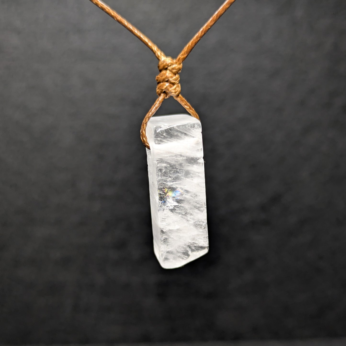 Clear Quartz Adjustable Crystal Necklace