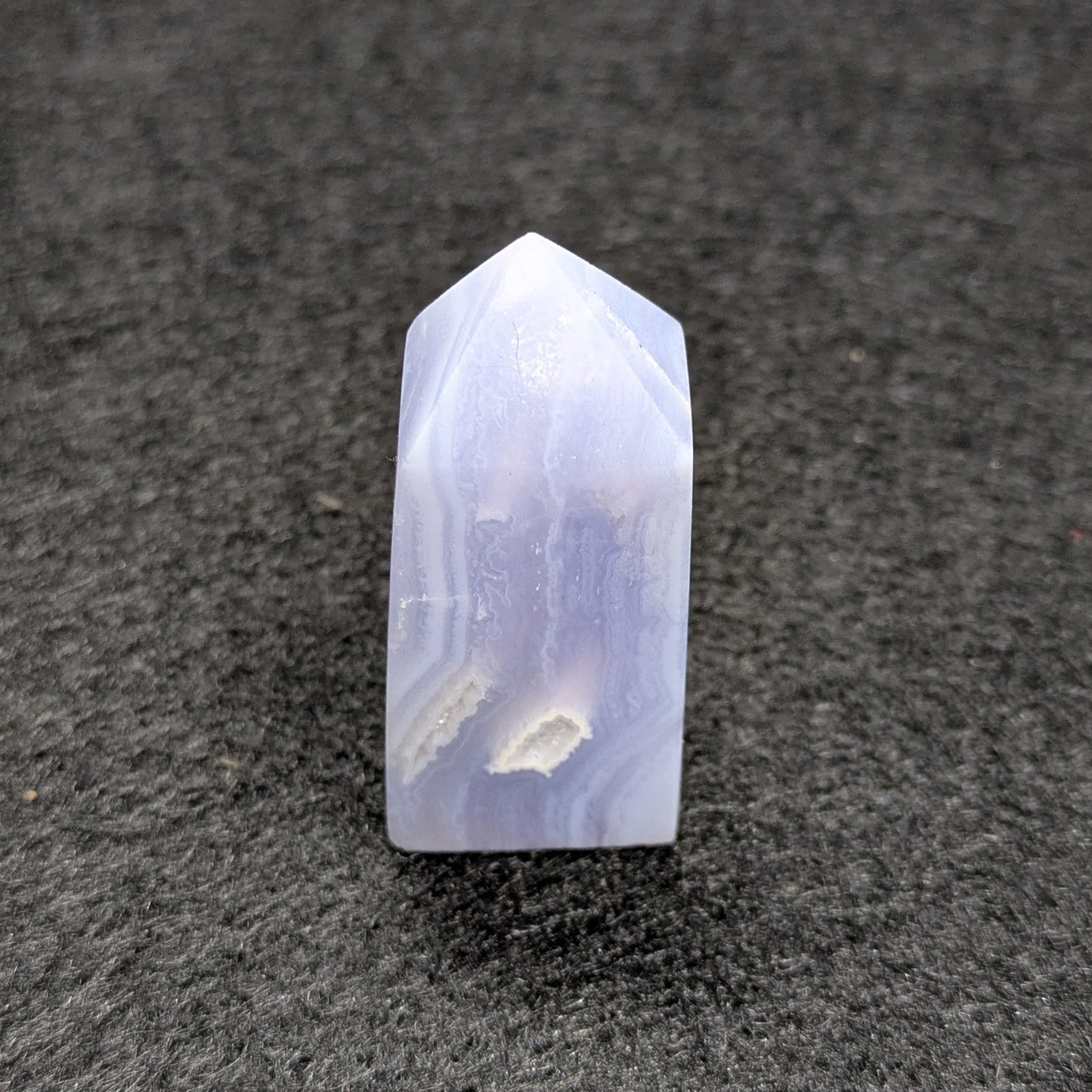 Blue Lace Agate Crystal Tower (1.8")