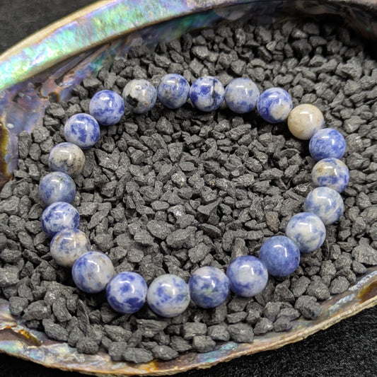 8mm Beaded Sodalite Bracelet