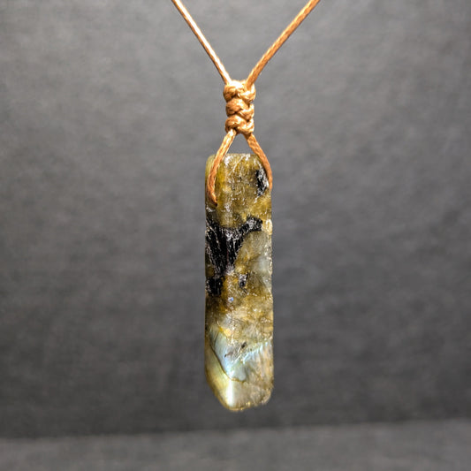 Labradorite Adjustable Crystal Necklace