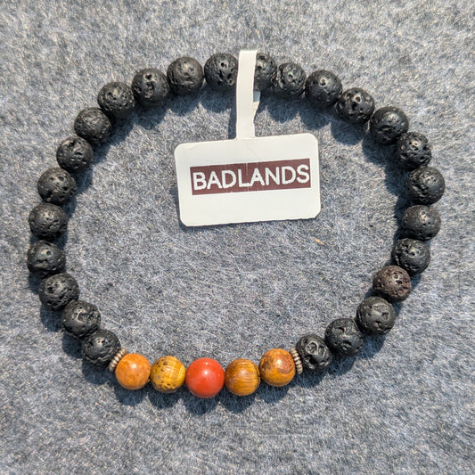"Badlands" - 6mm Beaded Bracelet (Elastic)