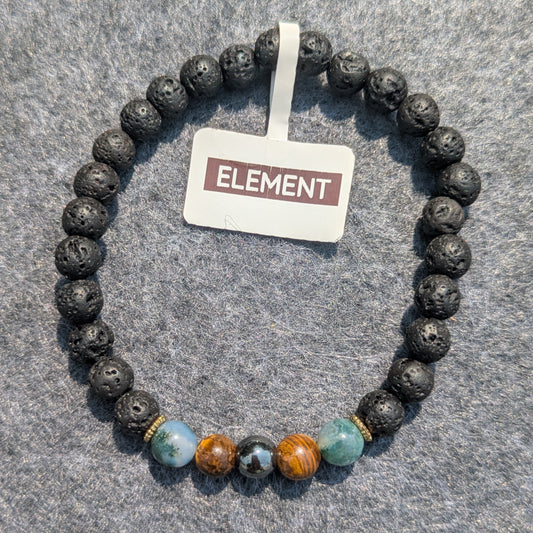 "Element" - 6mm Beaded Bracelet (Elastic)