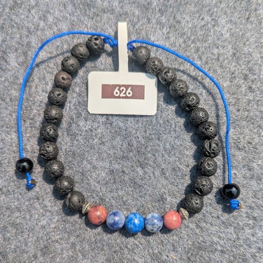 "626" - 6mm Beaded Bracelet (String)