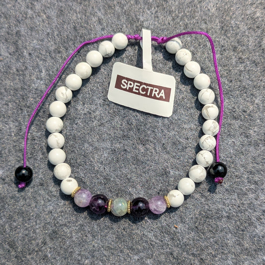 "Spectra" - 6mm Beaded Bracelet (String)