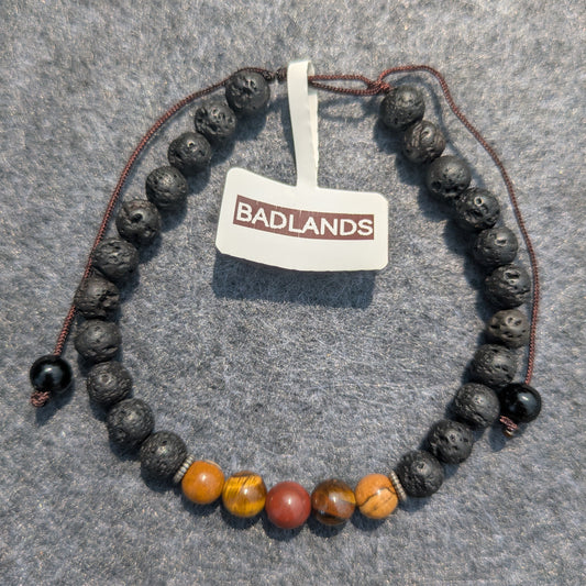 "Badlands" - 6mm Beaded Bracelet (String)