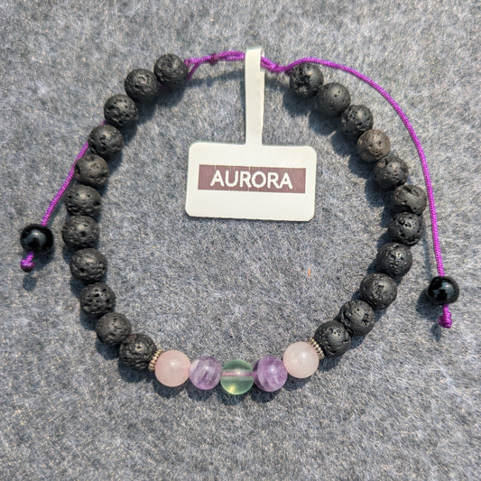 "Aurora" - 6mm Beaded Bracelet (String)