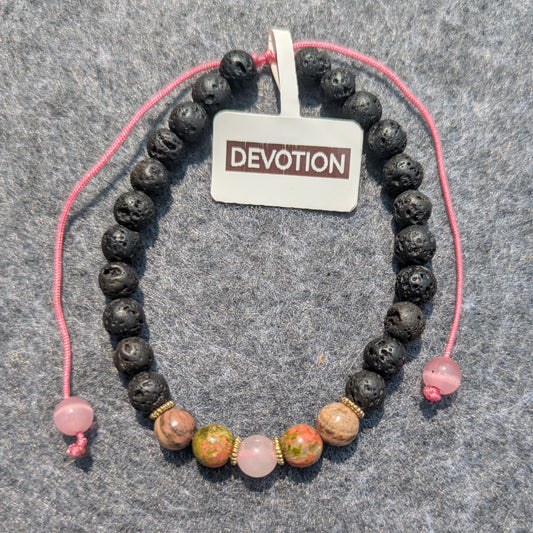 "Devotion" - 6mm Beaded Bracelet (String)