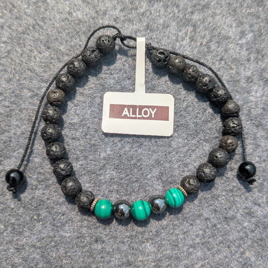 "Alloy" - 6mm Beaded Bracelet (String)