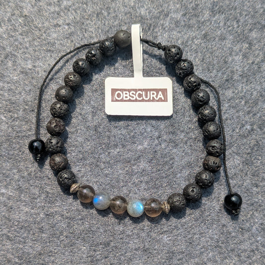 "Obscura" - 6mm Beaded Bracelet (String)